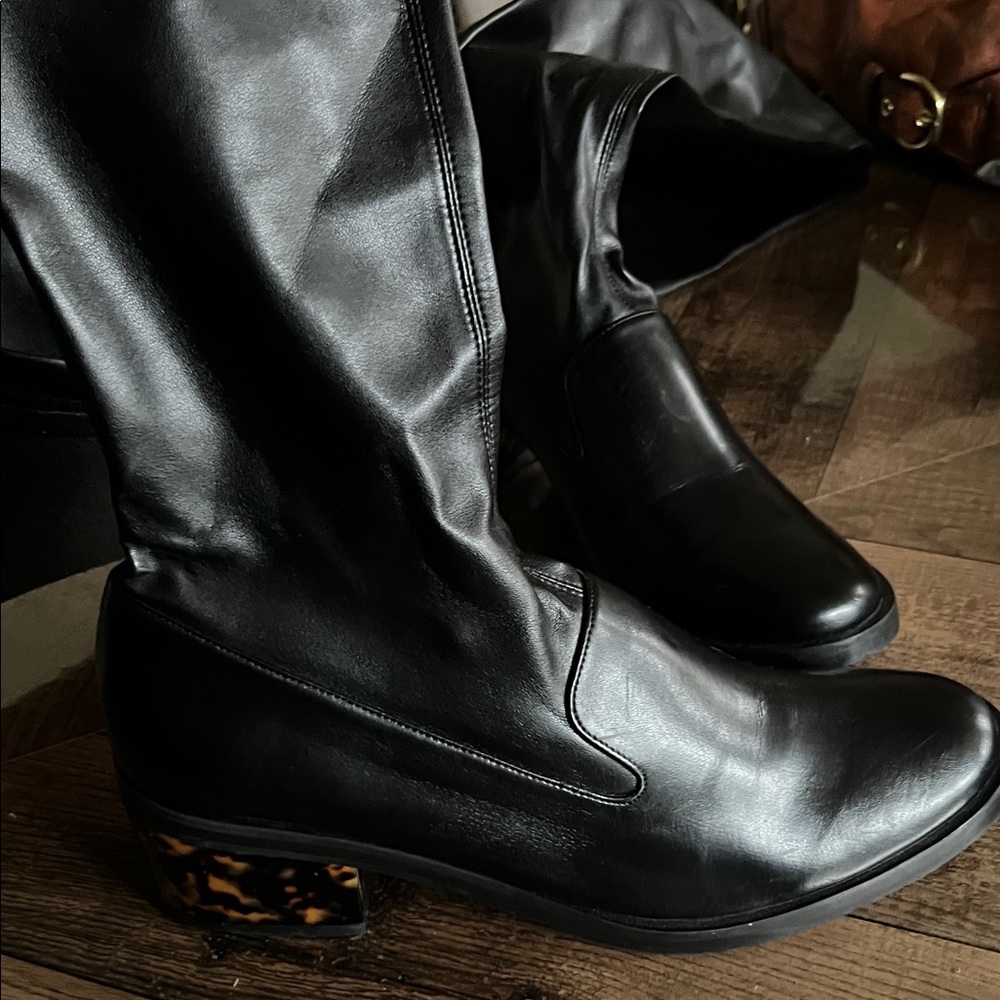 Stella McCartney Black Over the Knee-High Boots